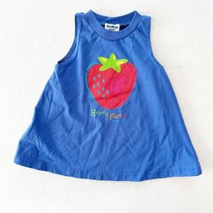 Vintage OshKosh Berry Fun Strawberry Tank Top: 3T